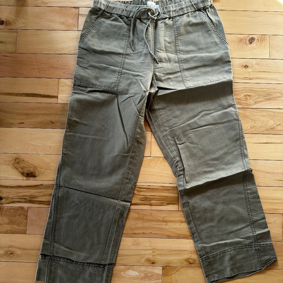 LL Bean Signature Linen Cotton Pull-On Camp Pants NWT - Picture 8 of 11